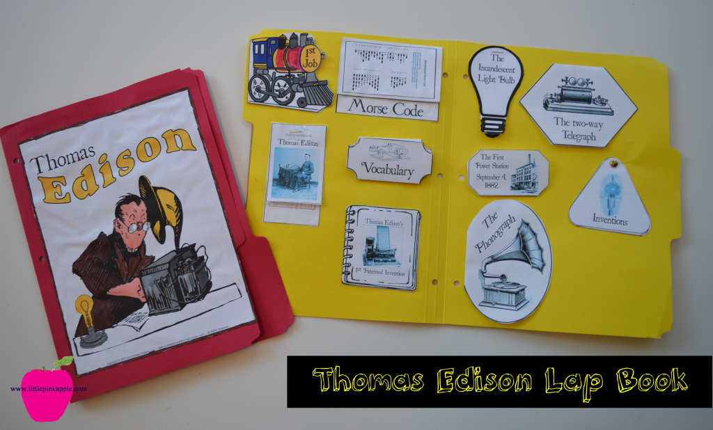 thomas edison lap book
